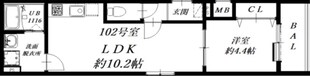 弥刀駅 徒歩6分 3階の物件間取画像